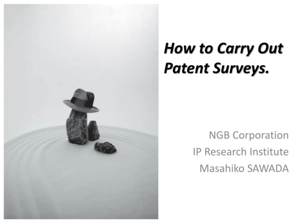 How to Carry Out Patent Surveys.