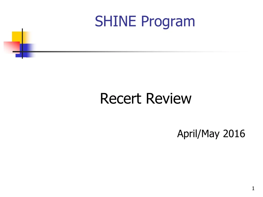 shine program