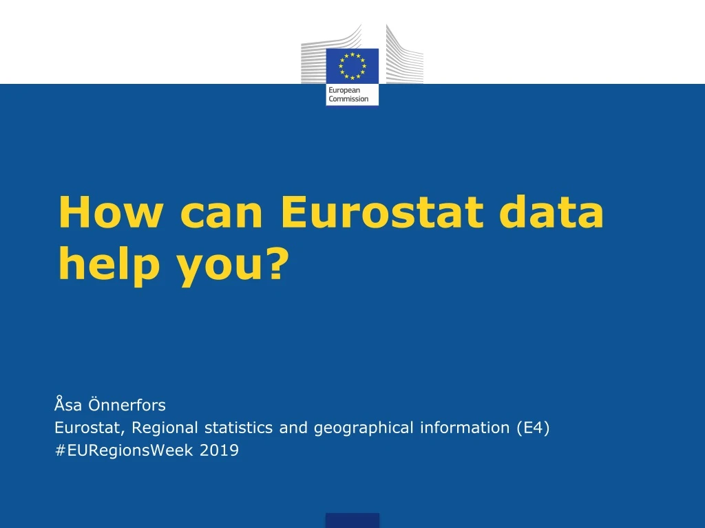 how can eurostat data help you