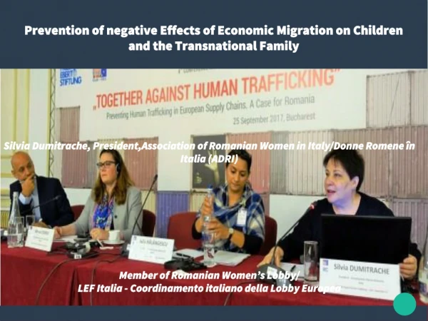 Prevention of negative Effects of Economic Migration on Children and the Transnational Family