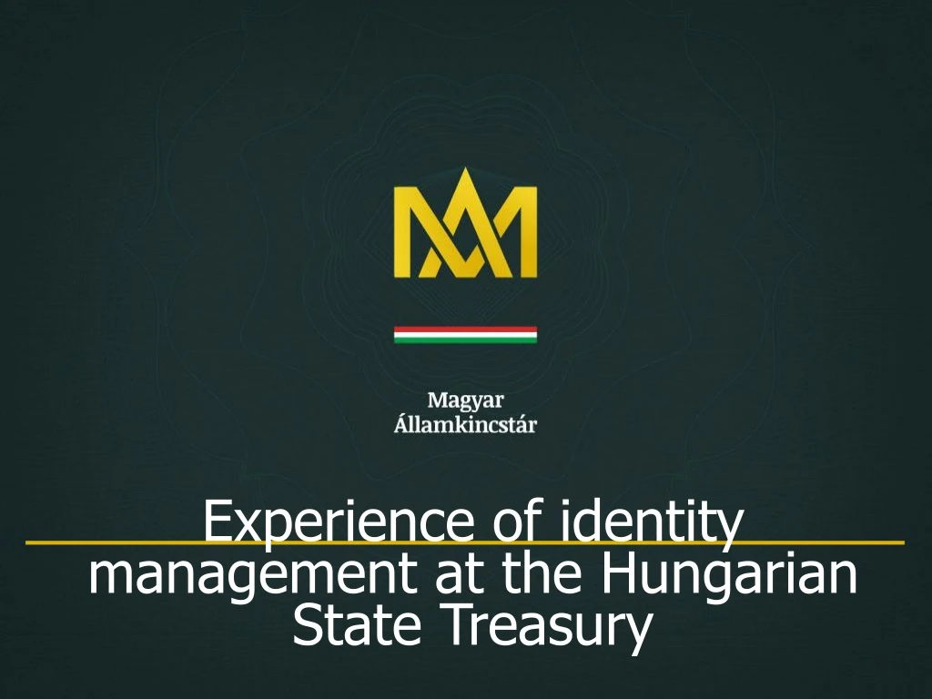 experience of identity management