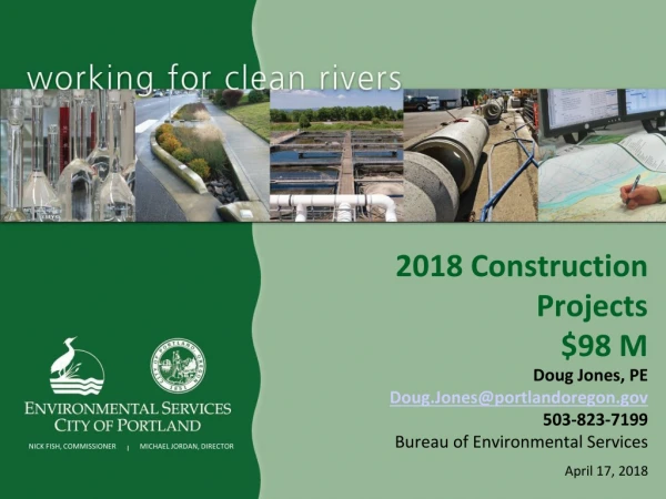 2018 Construction Projects $98 M
