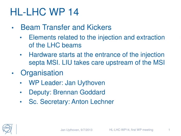 HL-LHC WP 14