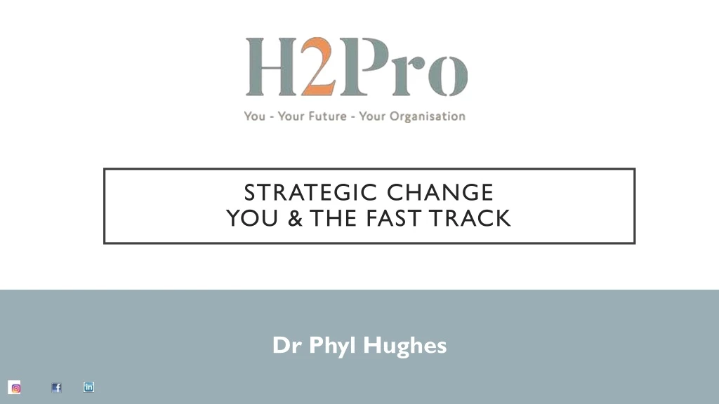 strategic change you the fast track