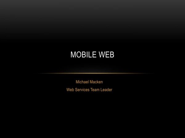 Mobile Web