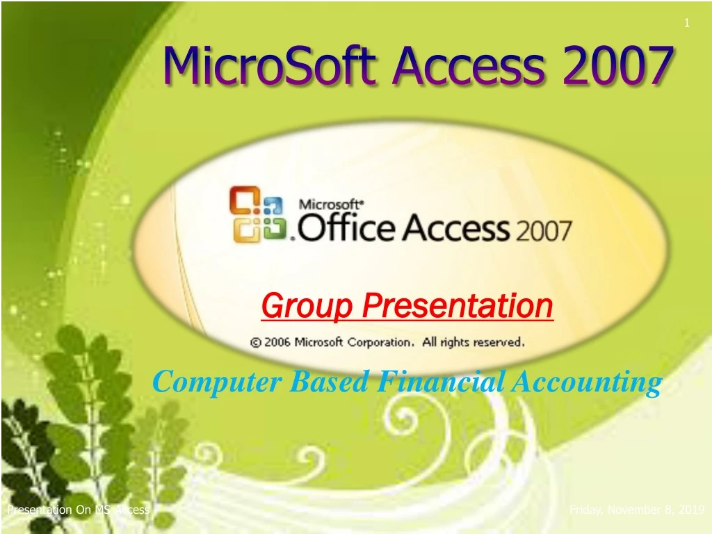 microsoft access 2007