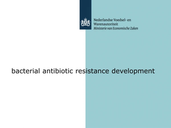 bacterial antibiotic resistance development