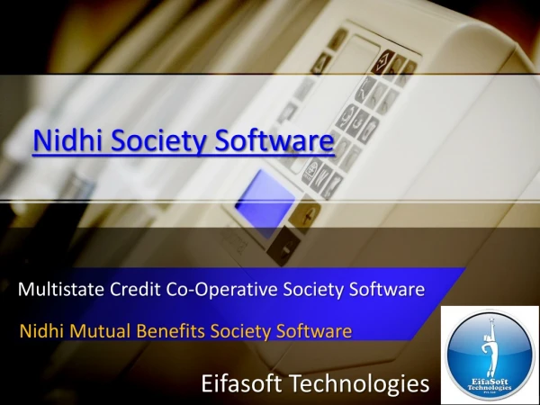 Nidhi Society Software