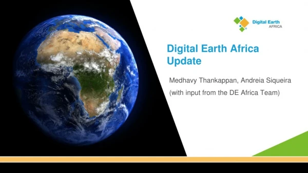 Digital Earth Africa Update