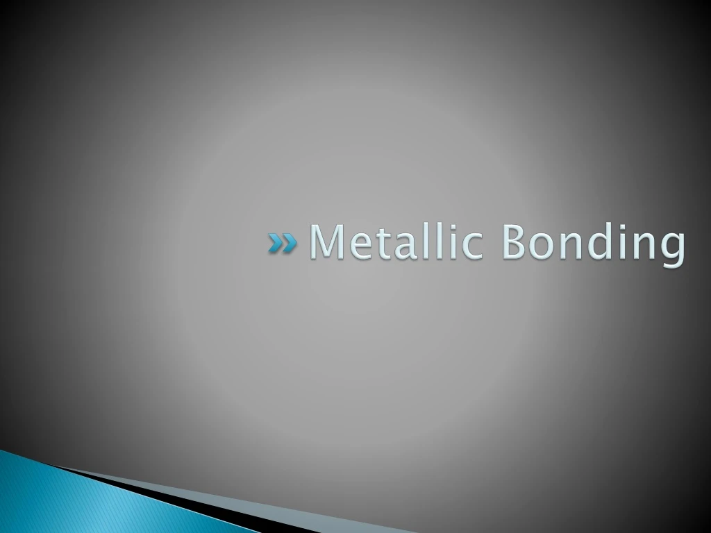 metallic bonding