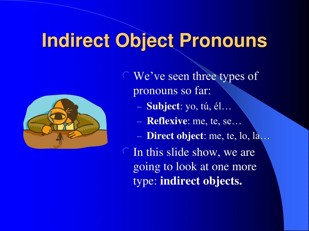 indirect object pronouns