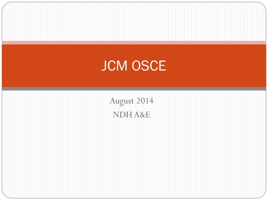 jcm osce