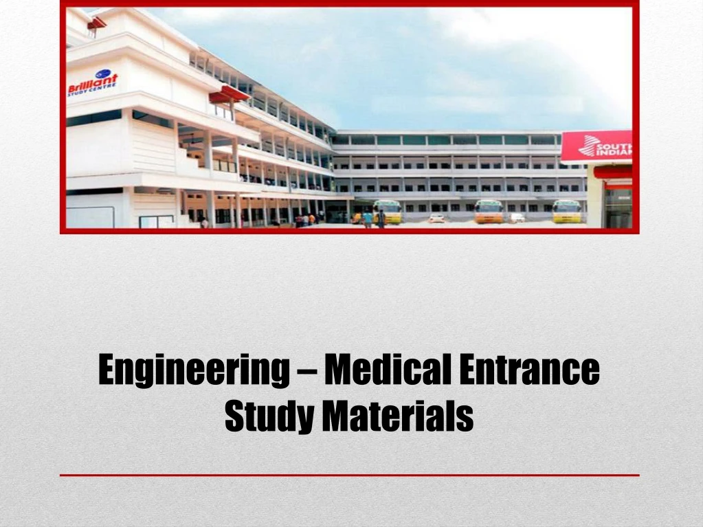 engineering medical entrance study materials