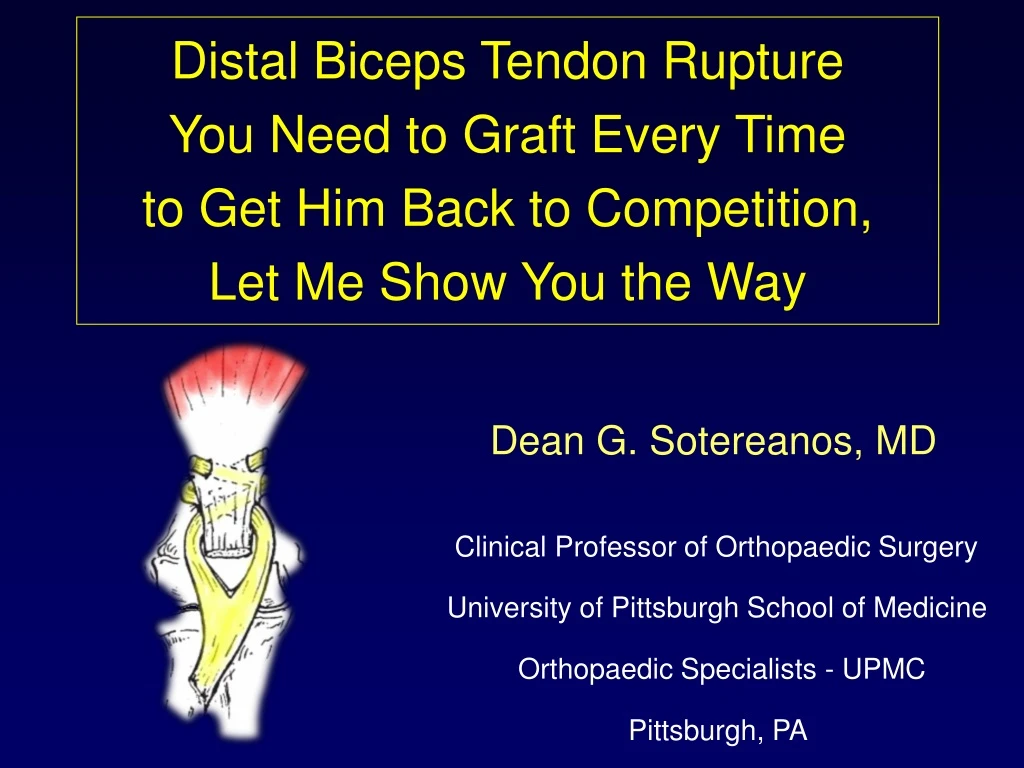 distal biceps tendon rupture you need to graft