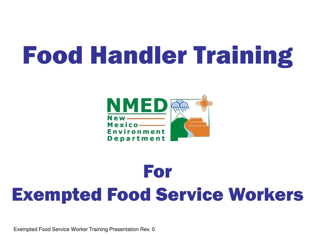 food handler training