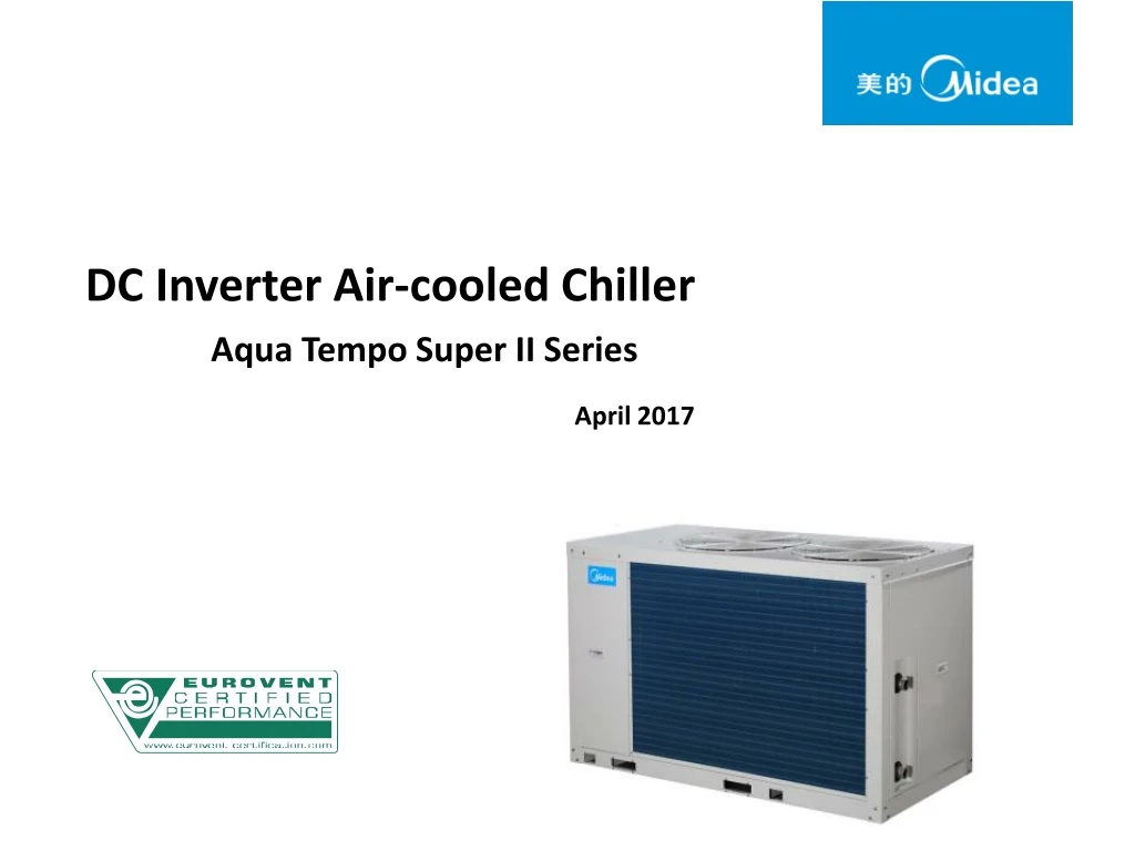 dc inverter air cooled chiller aqua tempo super ii series
