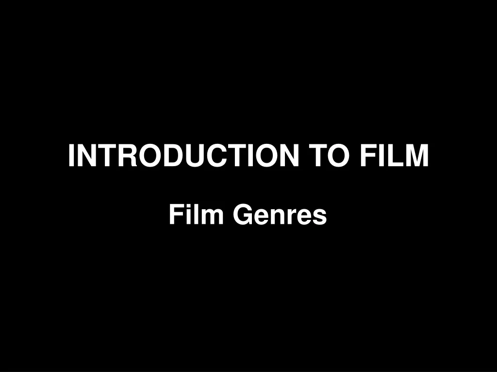 introduction to film