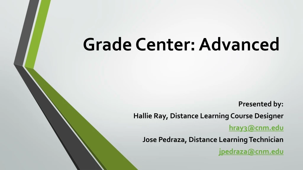 grade center advanced