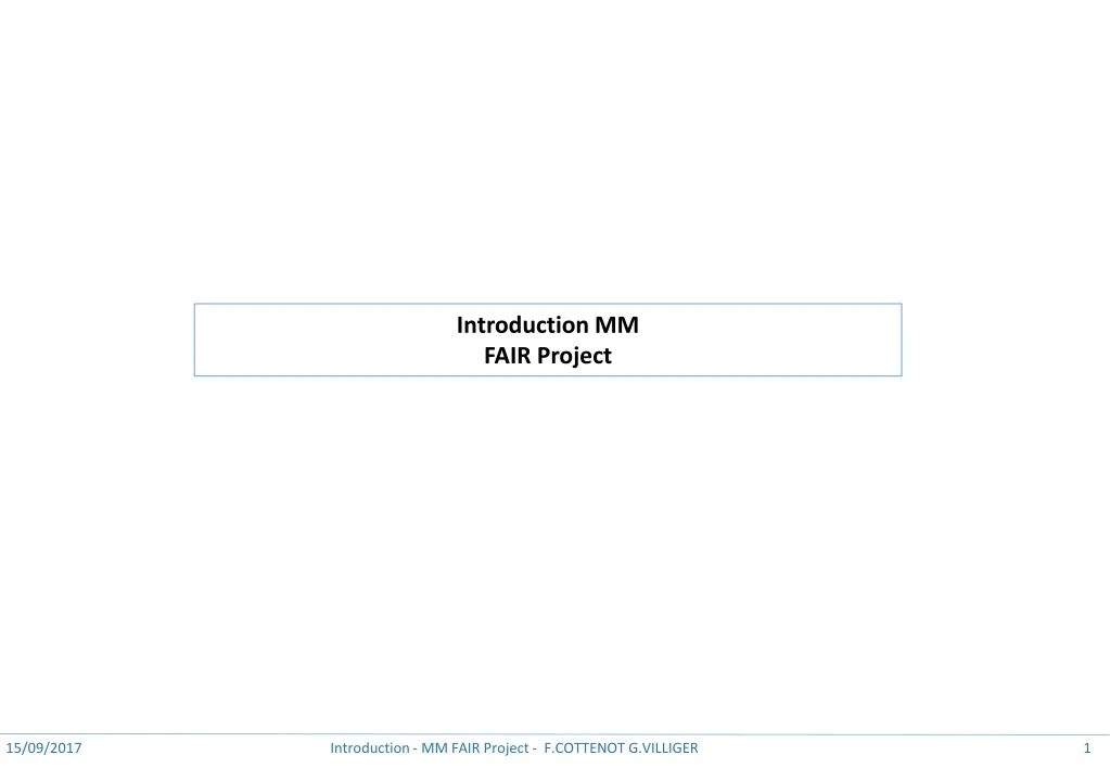 introduction mm fair project