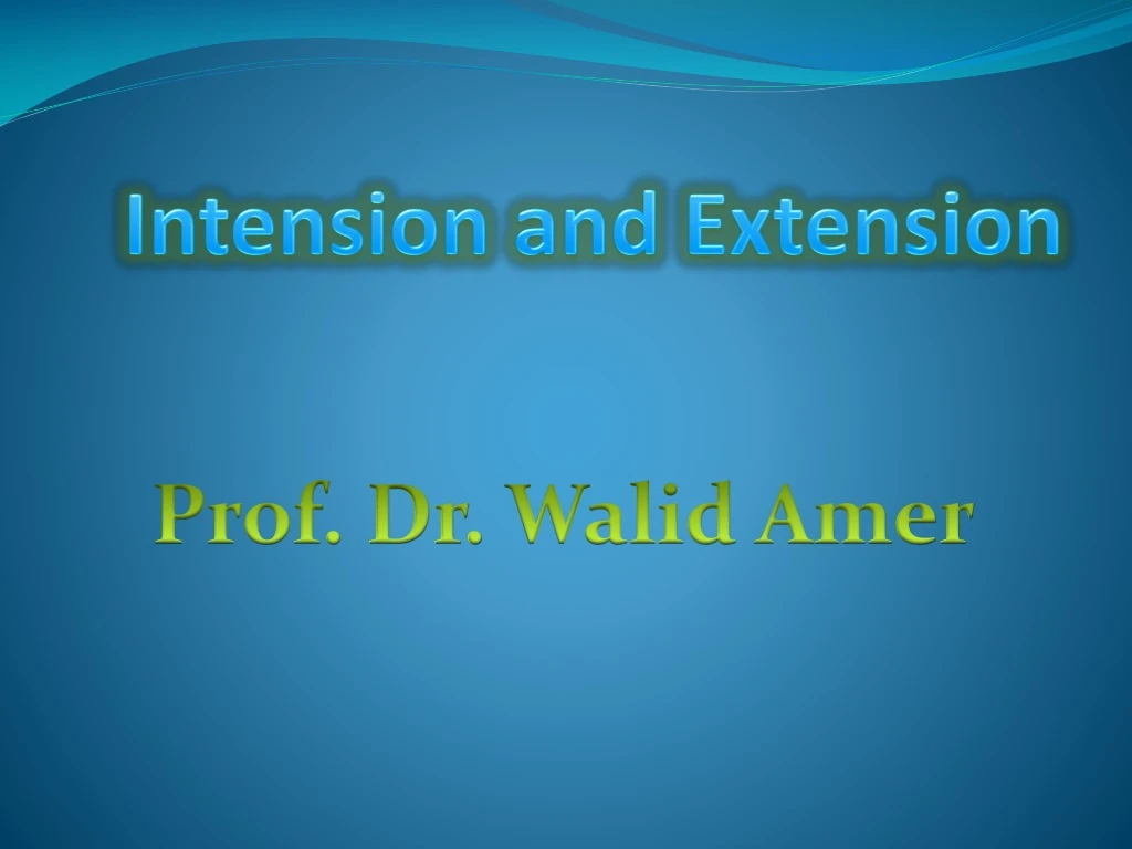 intension and extension