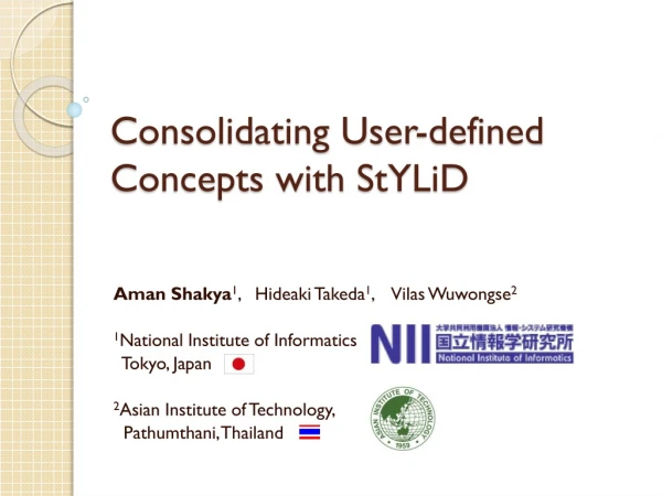 Consolidating User-defined Concepts with StYLiD