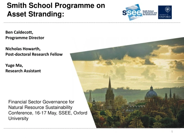 Smith School Programme on Asset Stranding: