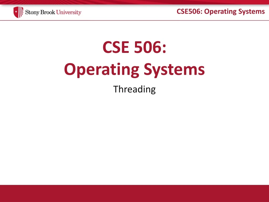 cse 506 operating systems