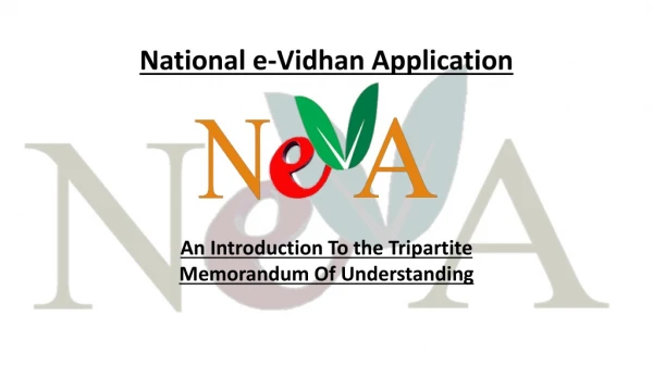 National e- Vidhan Application
