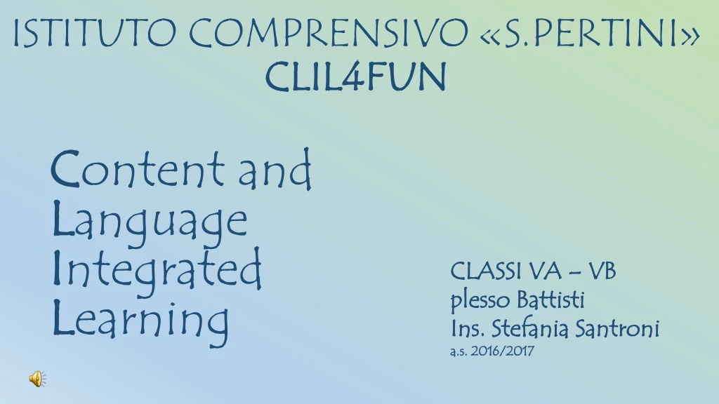 istituto comprensivo s pertini clil4fun