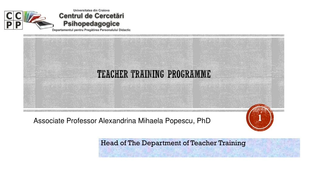 teacher training programme