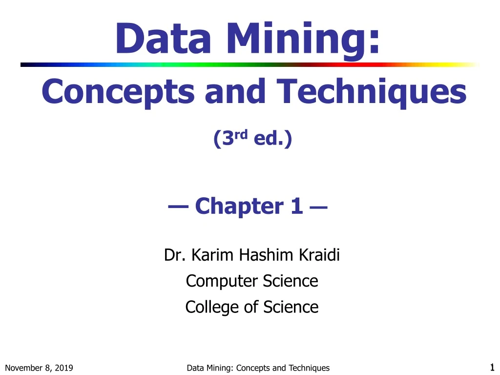 data mining concepts and techniques 3 rd ed chapter 1