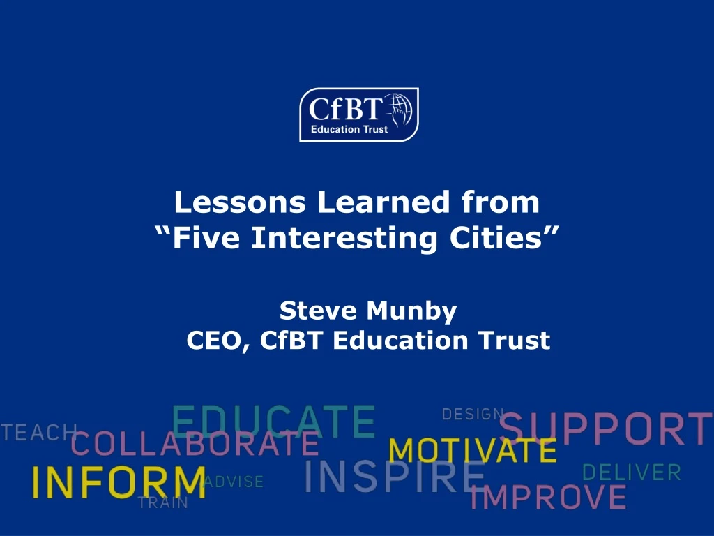 lessons learned from five interesting cities