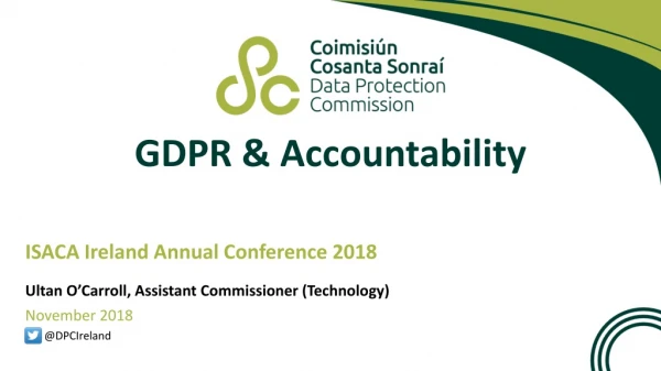 GDPR &amp; Accountability