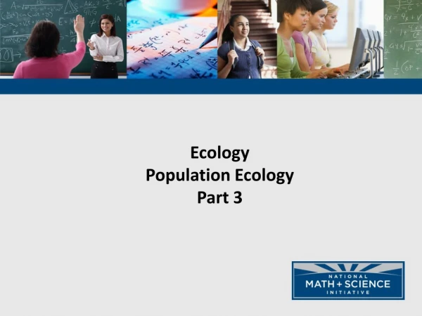 Ecology Population Ecology Part 3
