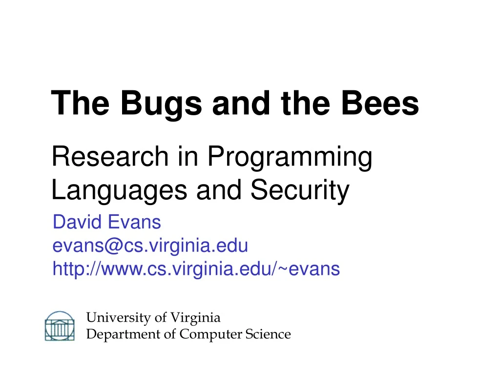 the bugs and the bees research in programming