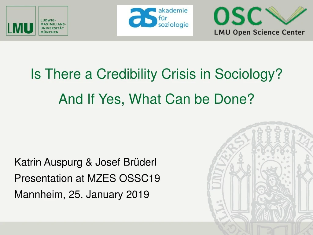 is there a credibility crisis in sociology and if yes what can be done