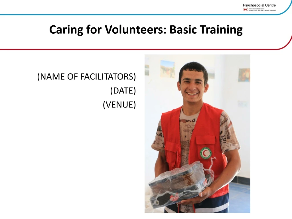 caring for volunteers basic training