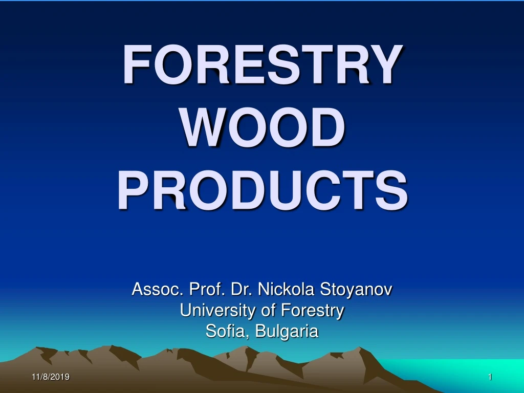 forestry wood products