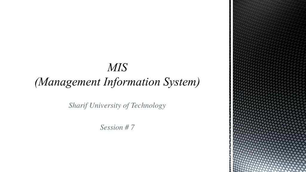 mis management information system