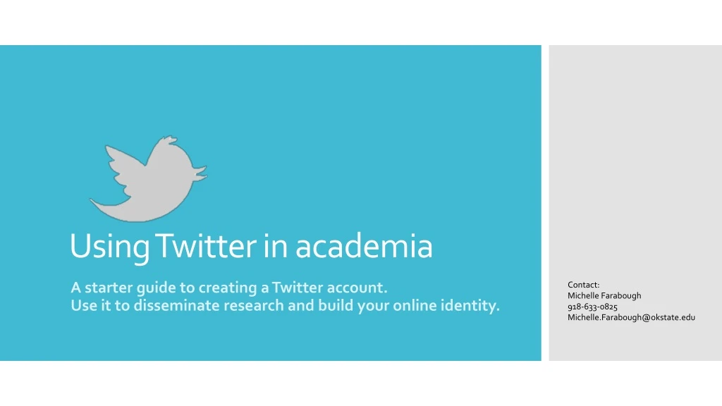 using twitter in academia