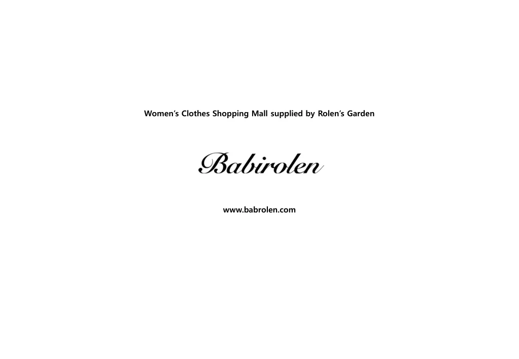 women s clothes shopping mall supplied by rolen s garden