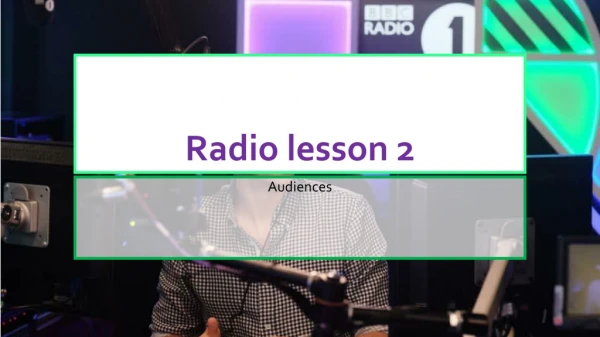 Radio lesson 2
