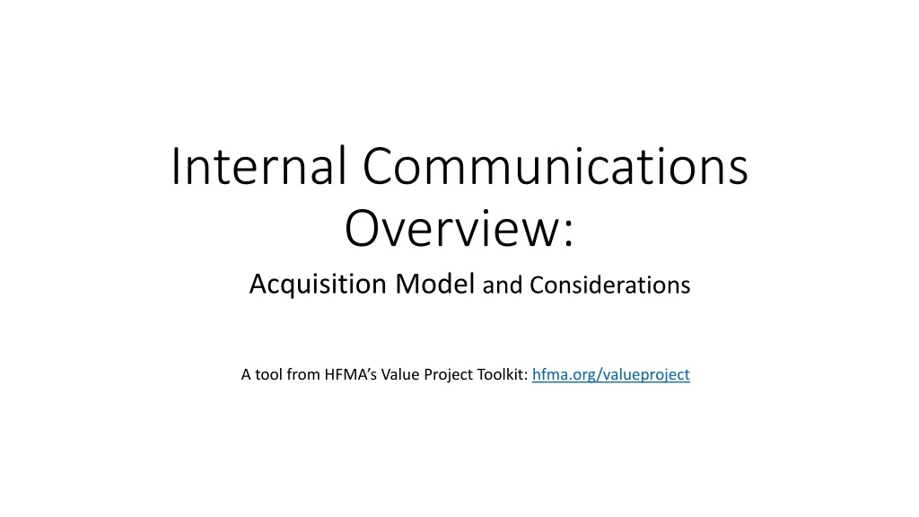internal communications overview