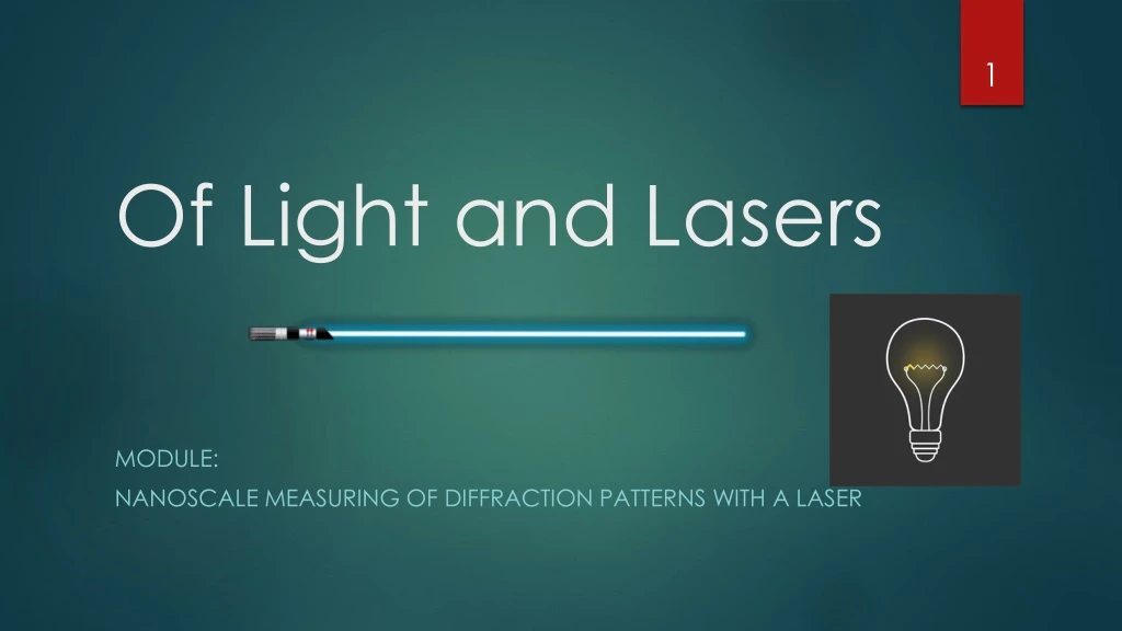 of light and lasers