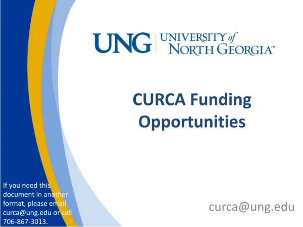 CURCA Funding Opportunities