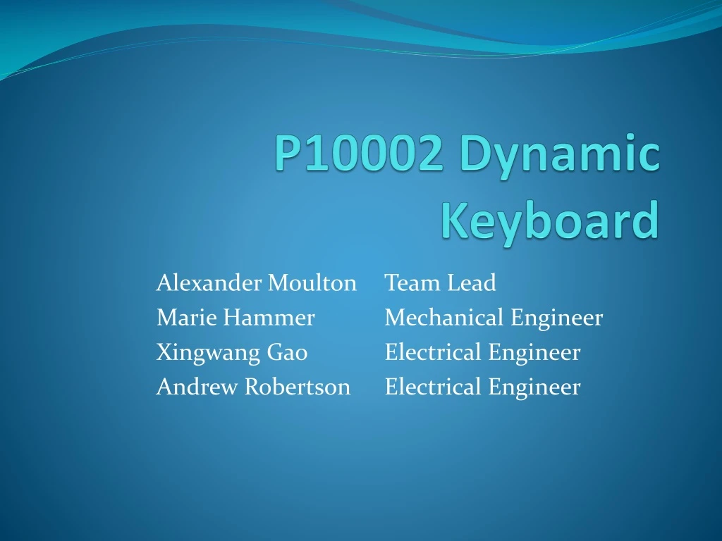 p10002 dynamic keyboard