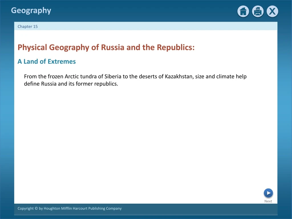 physical geography of russia and the republics