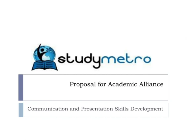 Proposal for Academic Alliance