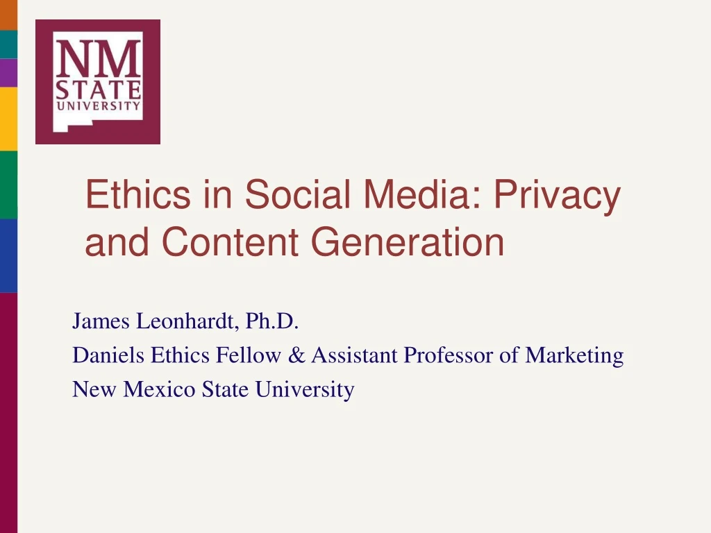 ethics in social media privacy and content generation