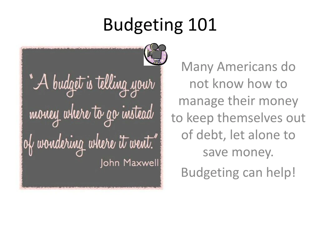 budgeting 101